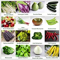 Los mejores  - Mezclar&quot-hortalizas de jardín&quot- 16 x semillas (10-50 piezas) de hortalizas no comunes de Portugal - 100% natural (sin…